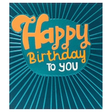 Papersalad Birthday Card Happy Birthday To You Blank