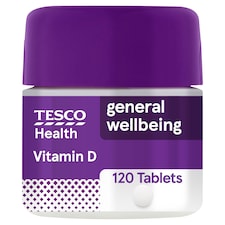 Tesco Health Vitamin D 12.5mcg Tablets 120s