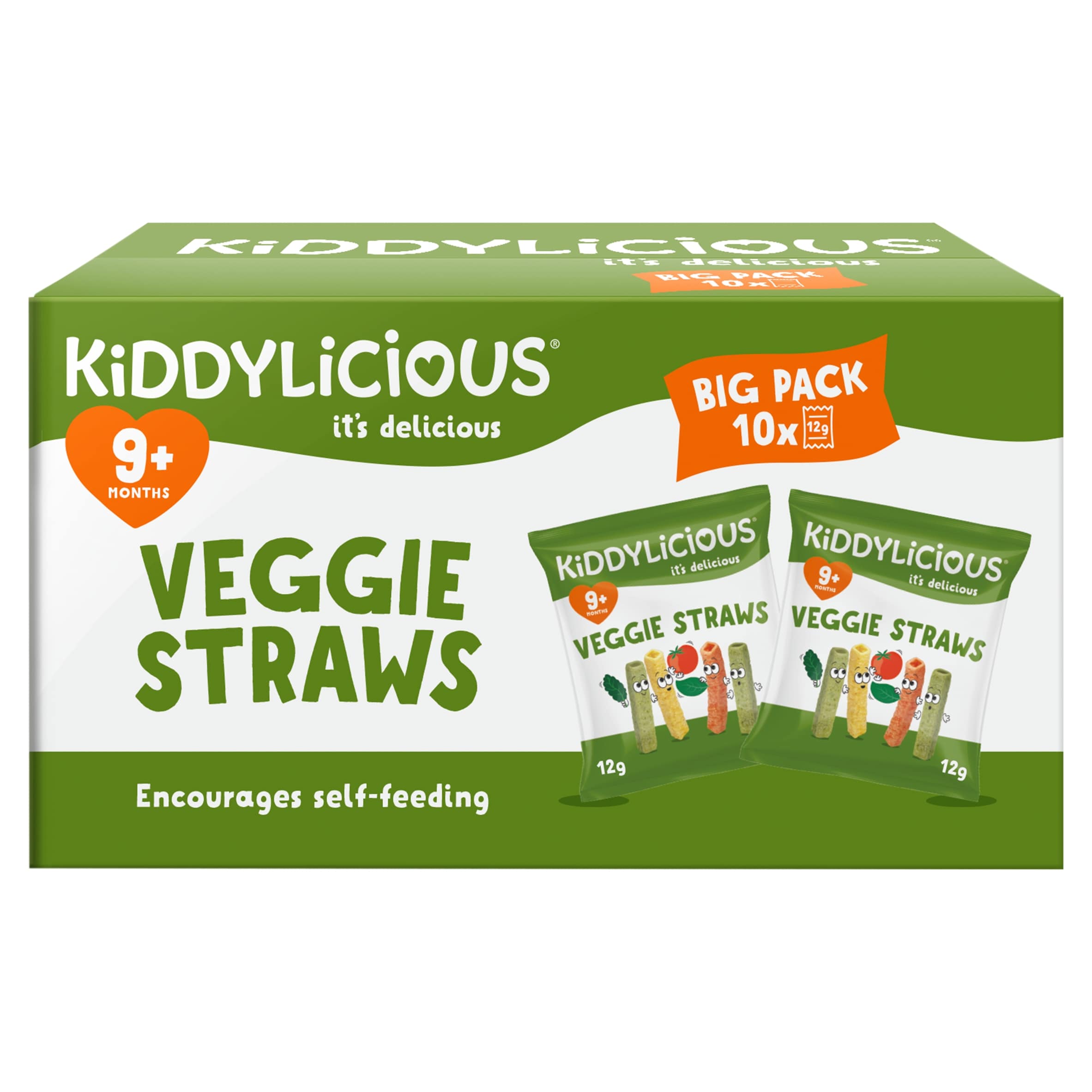 Kiddylicious Veggie Straws Baby Snacks Big Pack