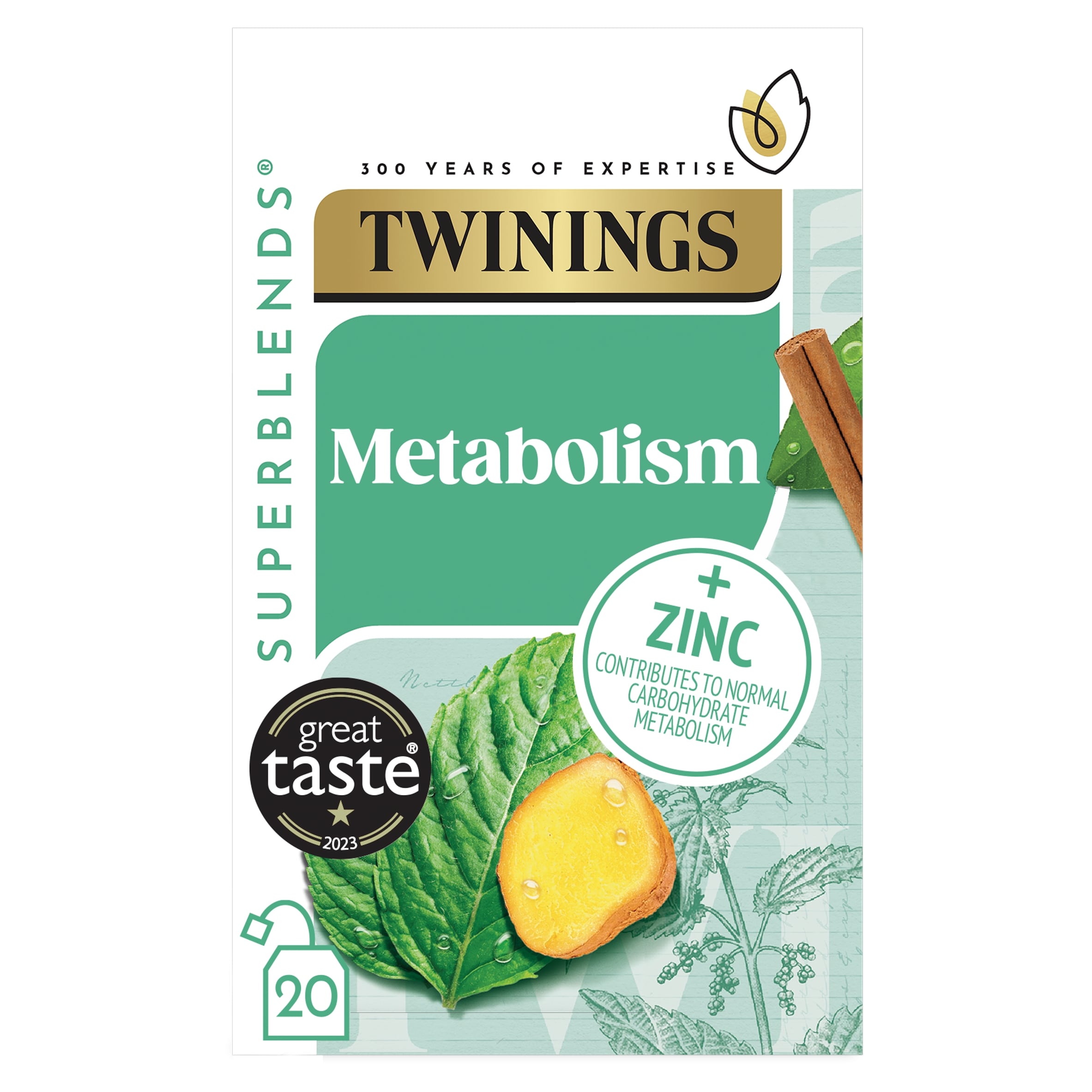 Twinings Superblends Metabolism with Peppermint, Spiced Green Tea & Nettle