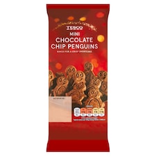 Tesco Mini Chocolate Chip Penguin Biscuits 100G
