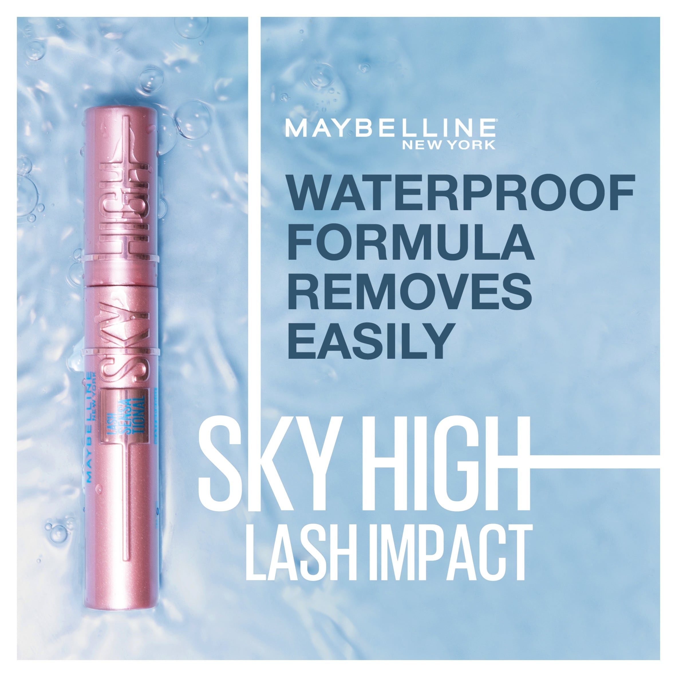 Maybelline Lash Waterproof Mascara 01 Very Black 6Ml thumbnail 2