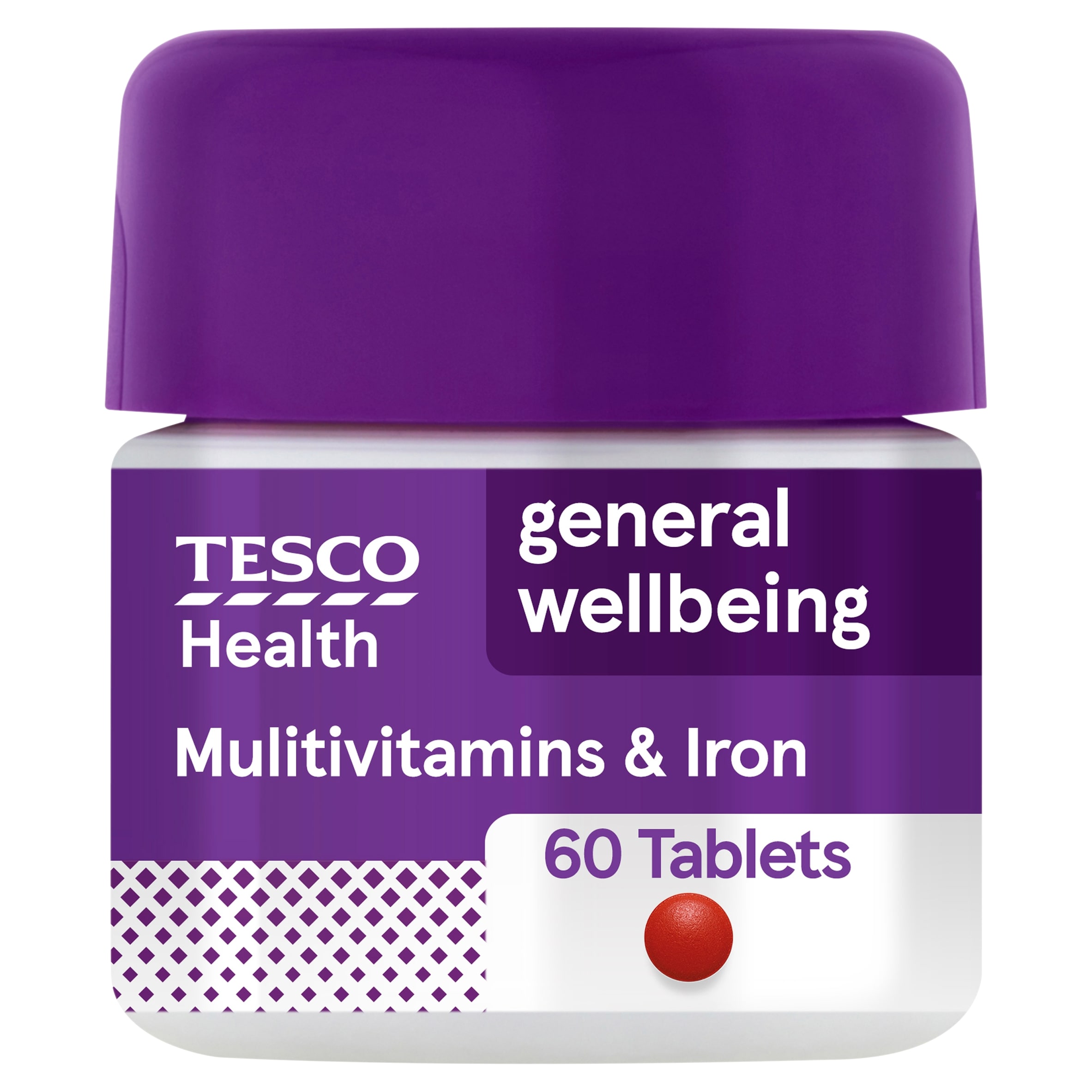 Tesco Health Multivitamins & Iron 60 Tablets
