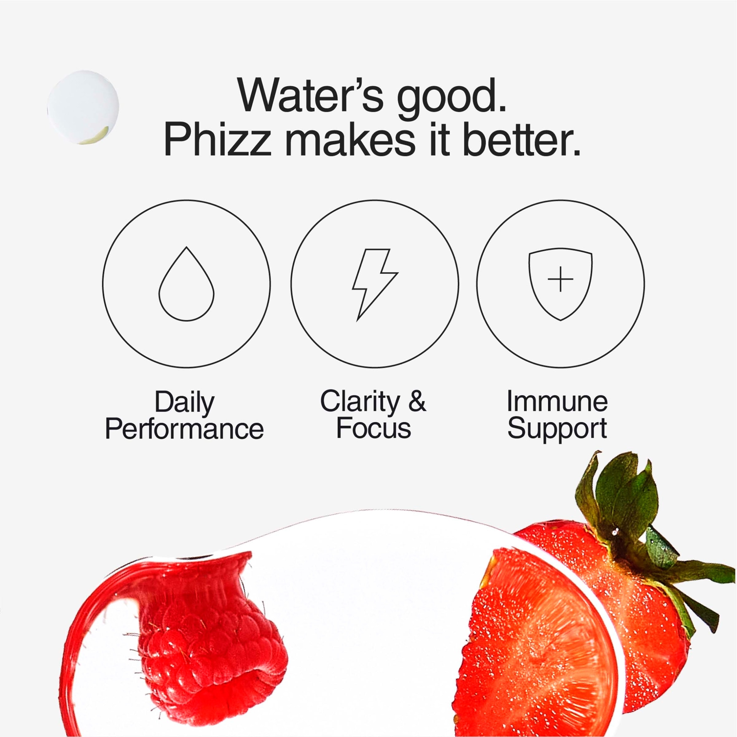 Phizz Daily 3-in-1 Mixed Berry Hydration, Electrolytes & Vitamins Effervescent Tablets x20 thumbnail 4