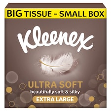 Kleenex Ultra Soft XL Tissues Compact Box 40 Sheets