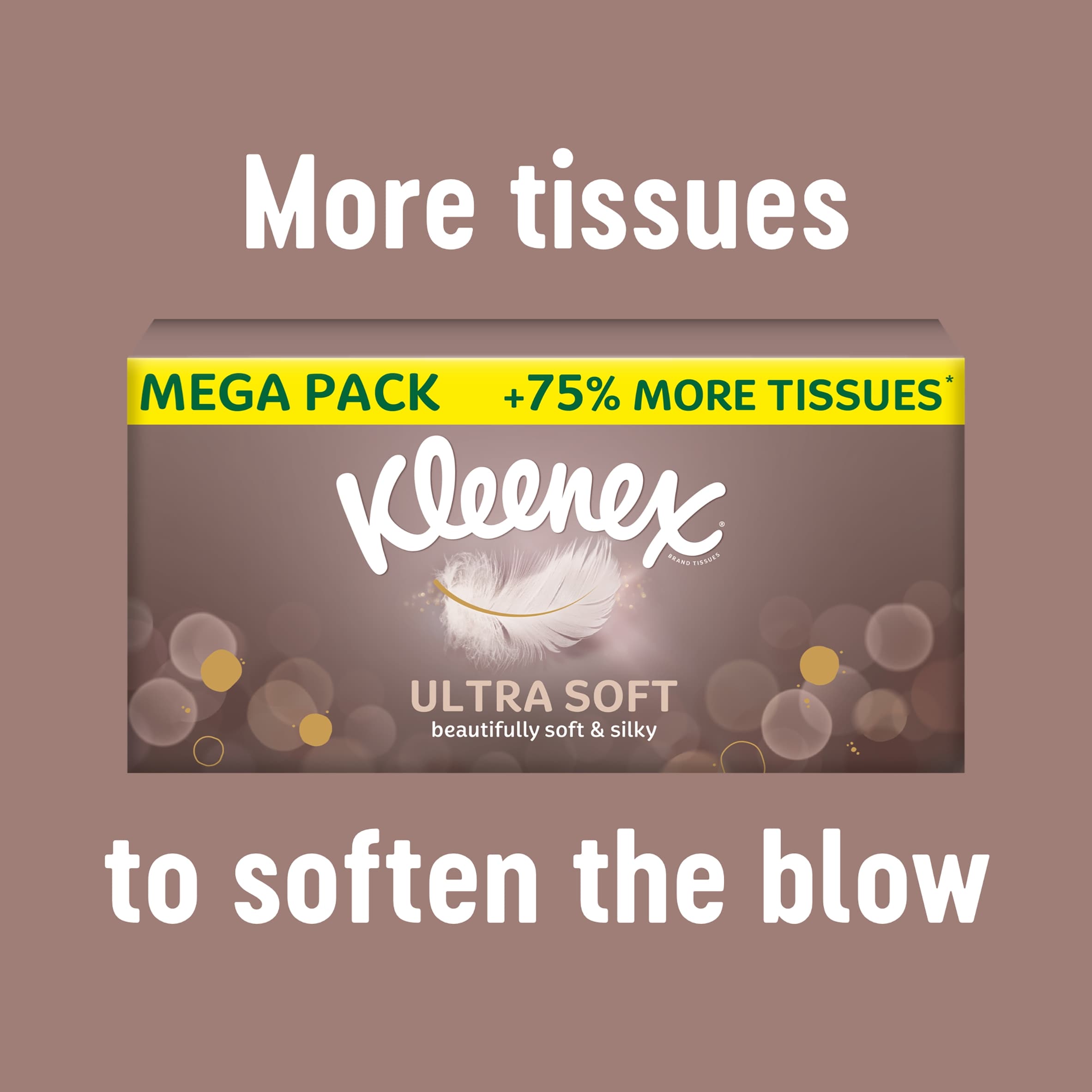 Kleenex Ultra Soft XL Tissues Compact Box 40 Sheets thumbnail 3