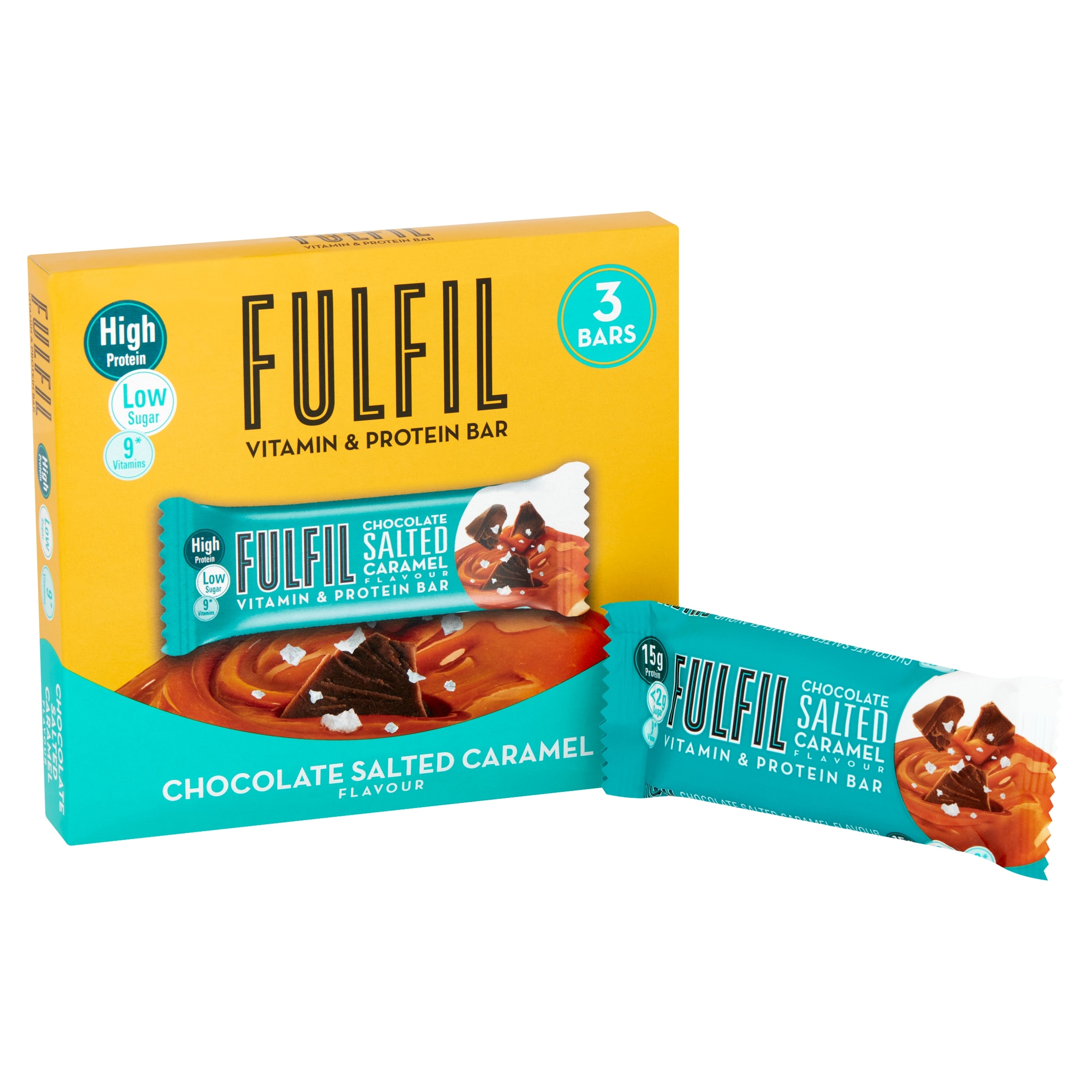 Fulfil Chocolate Salted Caramel 3X40g thumbnail 2