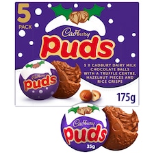 Cadbury Dairy Milk Chocolate Xmas Puds 5 Pack 175g