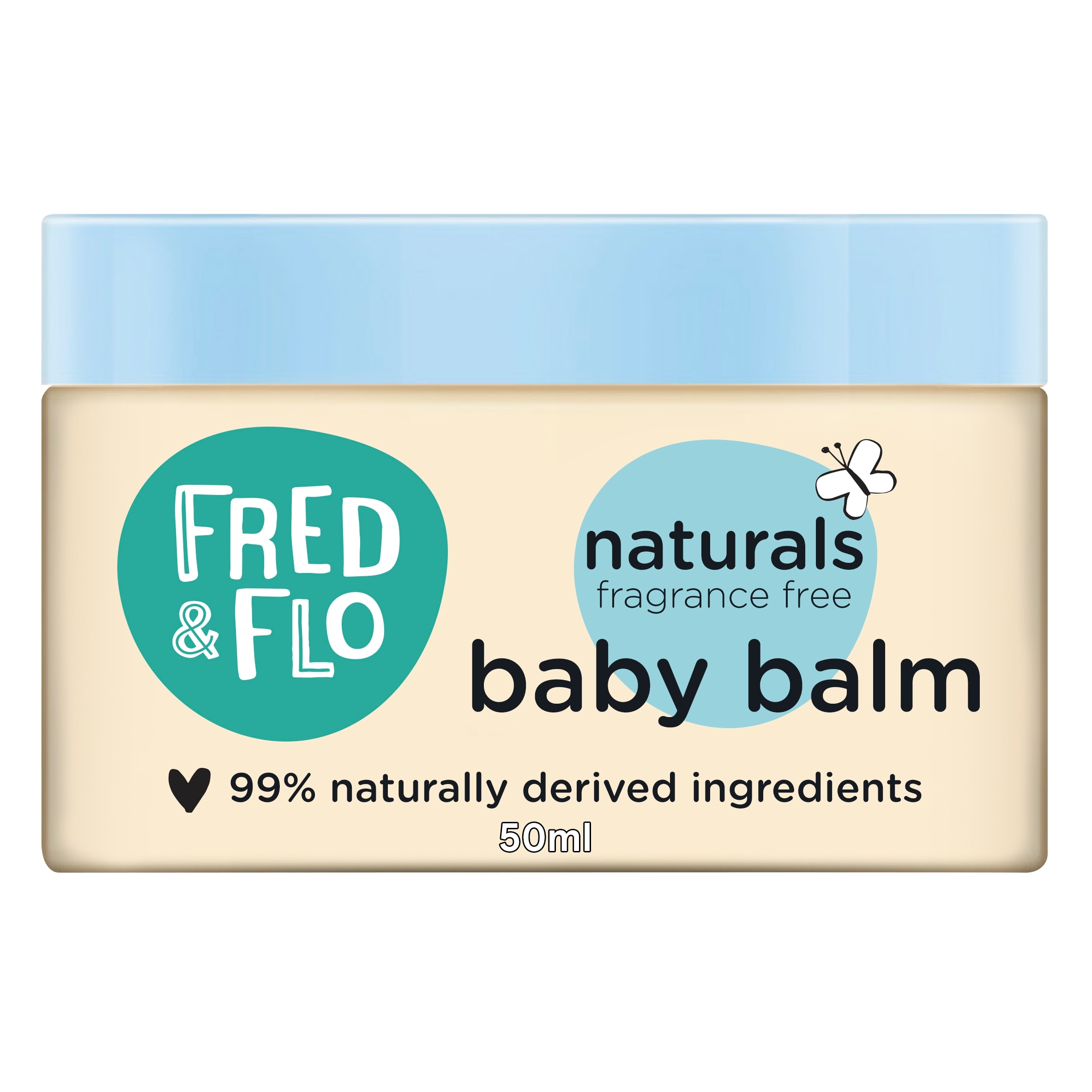 Fred & Flo Naturals Fragrance Free Baby Balm 50Ml