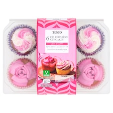 Tesco Celebration Cupcakes - Vanilla 6 Pack