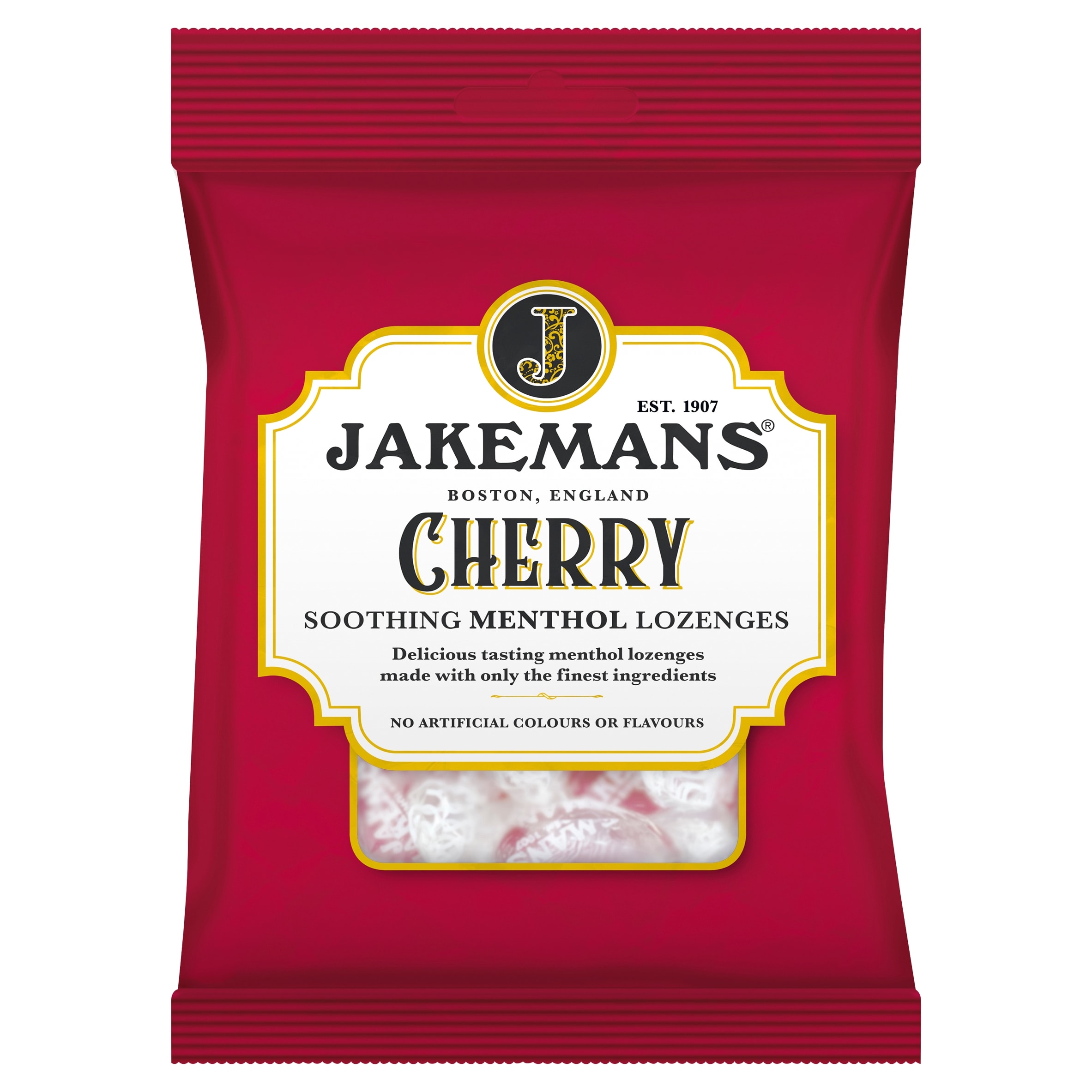 Jakemans Soothing Menthol Lozenges - Cherry 160g