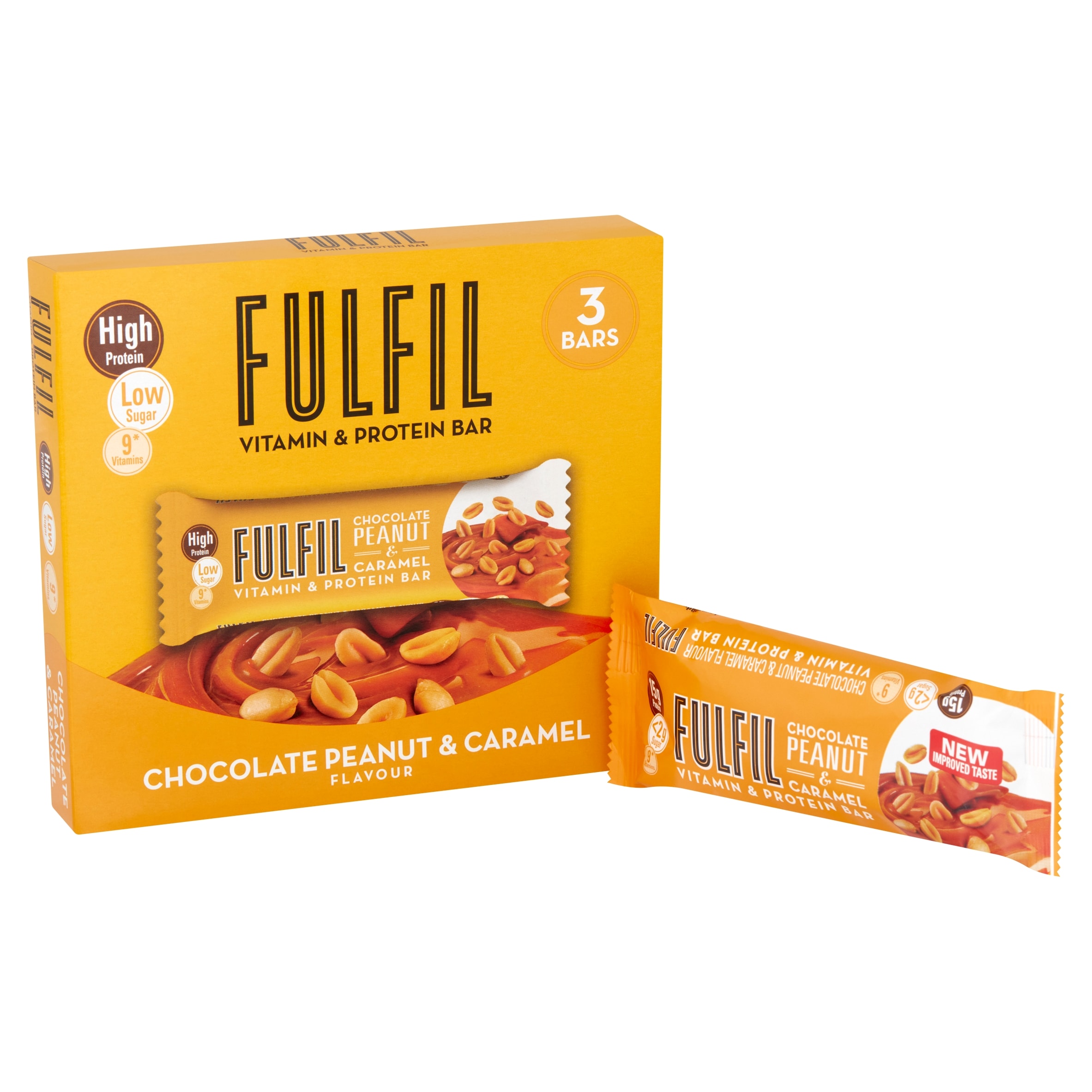 Fulfil Chocolate Peanut And Caramel Bar 3 X 40G thumbnail 2