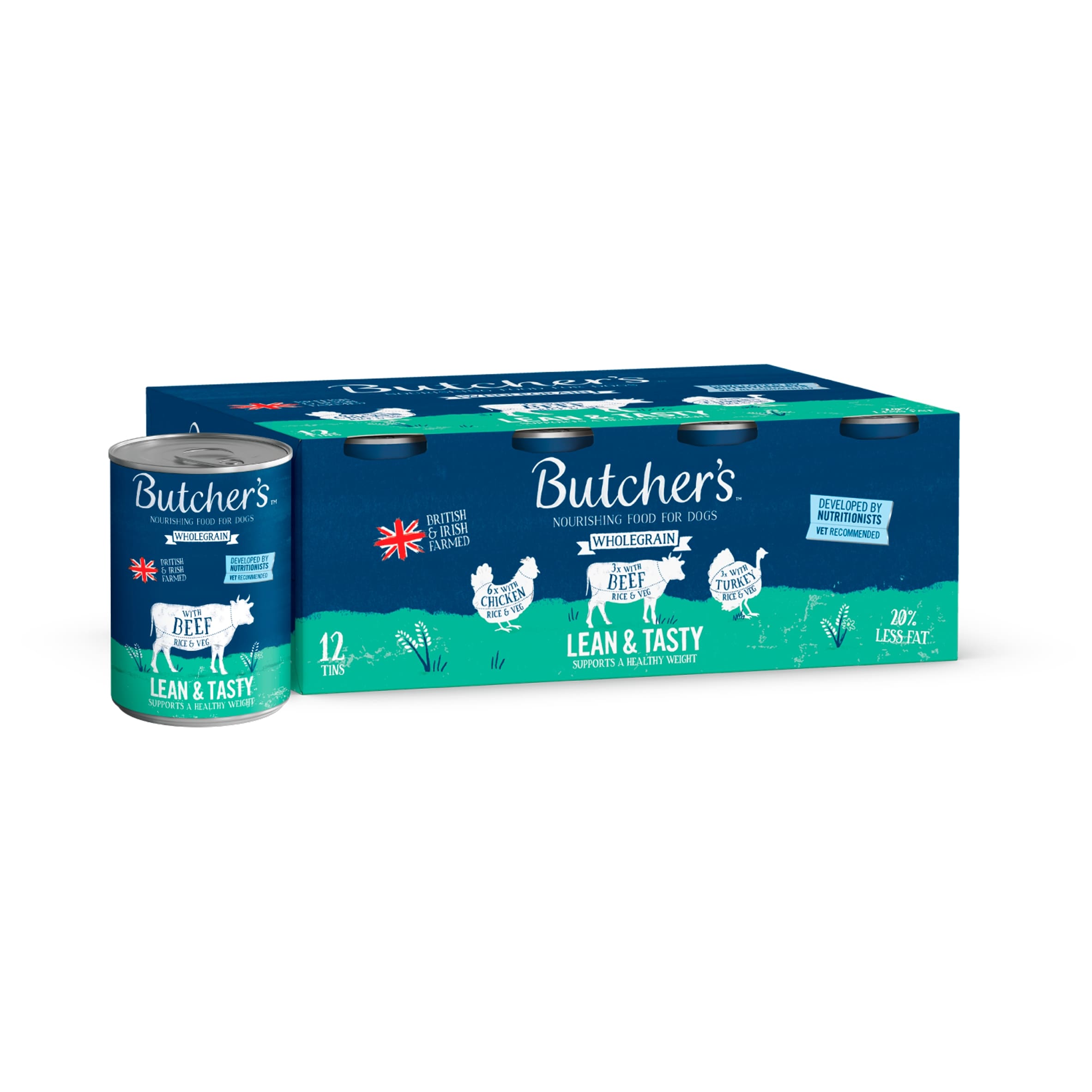 Butcher's Lean & Tasty Low Fat Dog Food 12X390g thumbnail 4