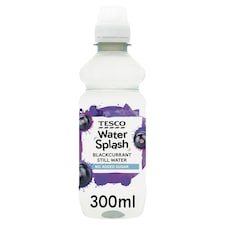 Tesco Water Splash Blackcurrant Still Water No Added Sugar 300Ml