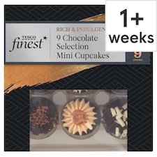Tesco Finest Chocolate Selection Mini Cupcakes 9 Pack