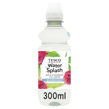 Tesco Water Splash Apple & Raspberry No Added Sugar Water 300Ml