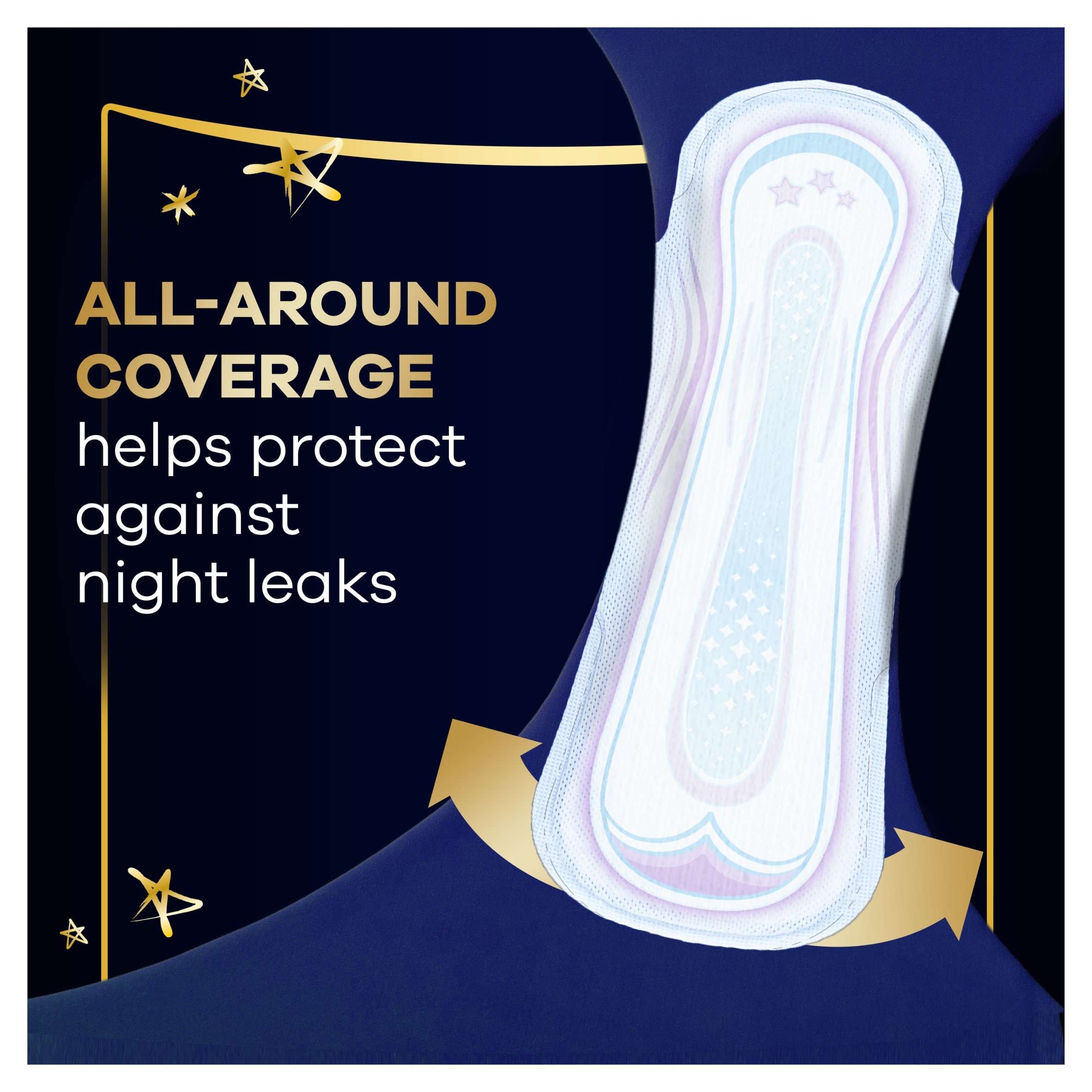 Always Ultra Secure Night Extra Sanitary Towels Size 5 Wings 14 Pack thumbnail 4