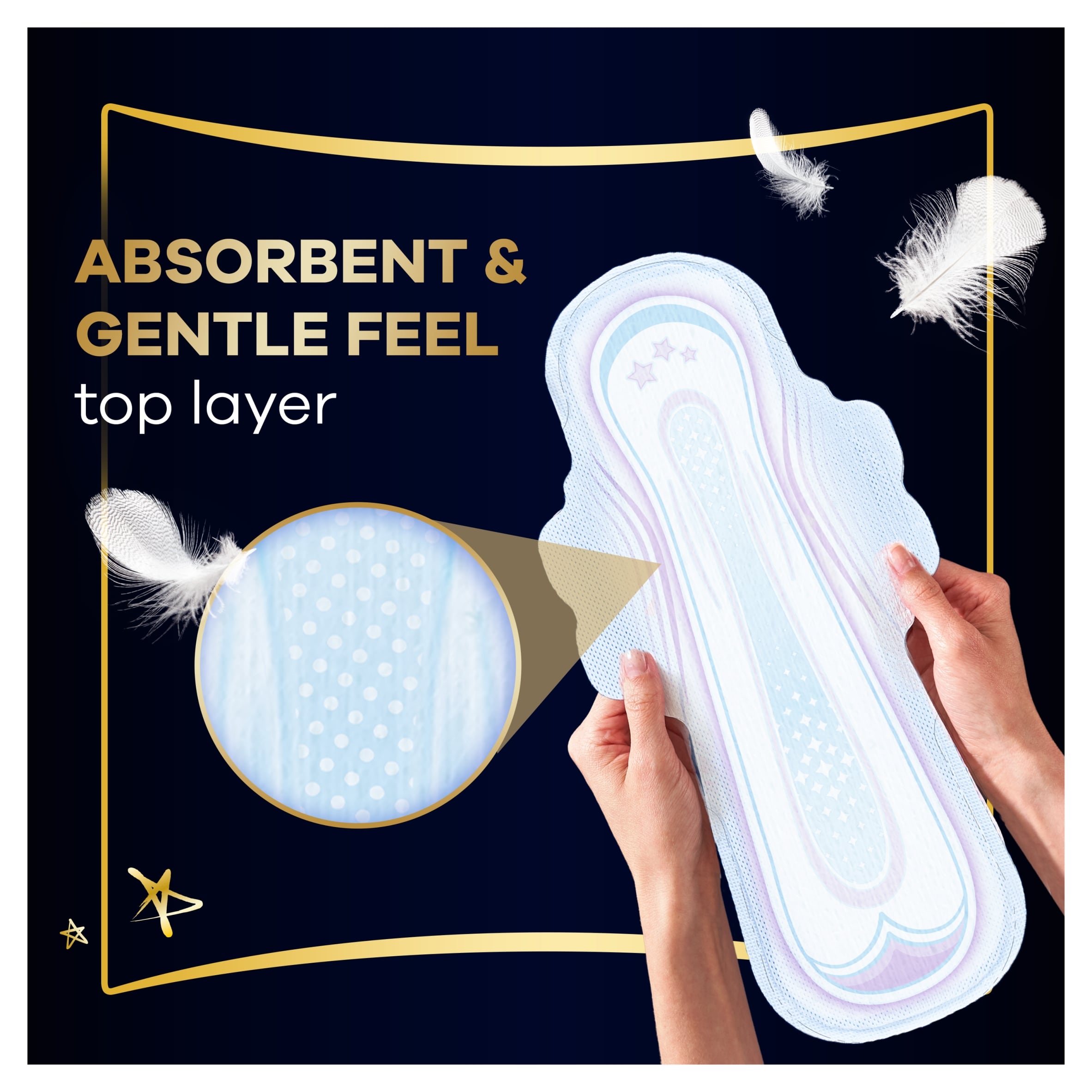 Always Ultra Secure Night Extra Sanitary Towels Size 5 Wings 14 Pack thumbnail 5
