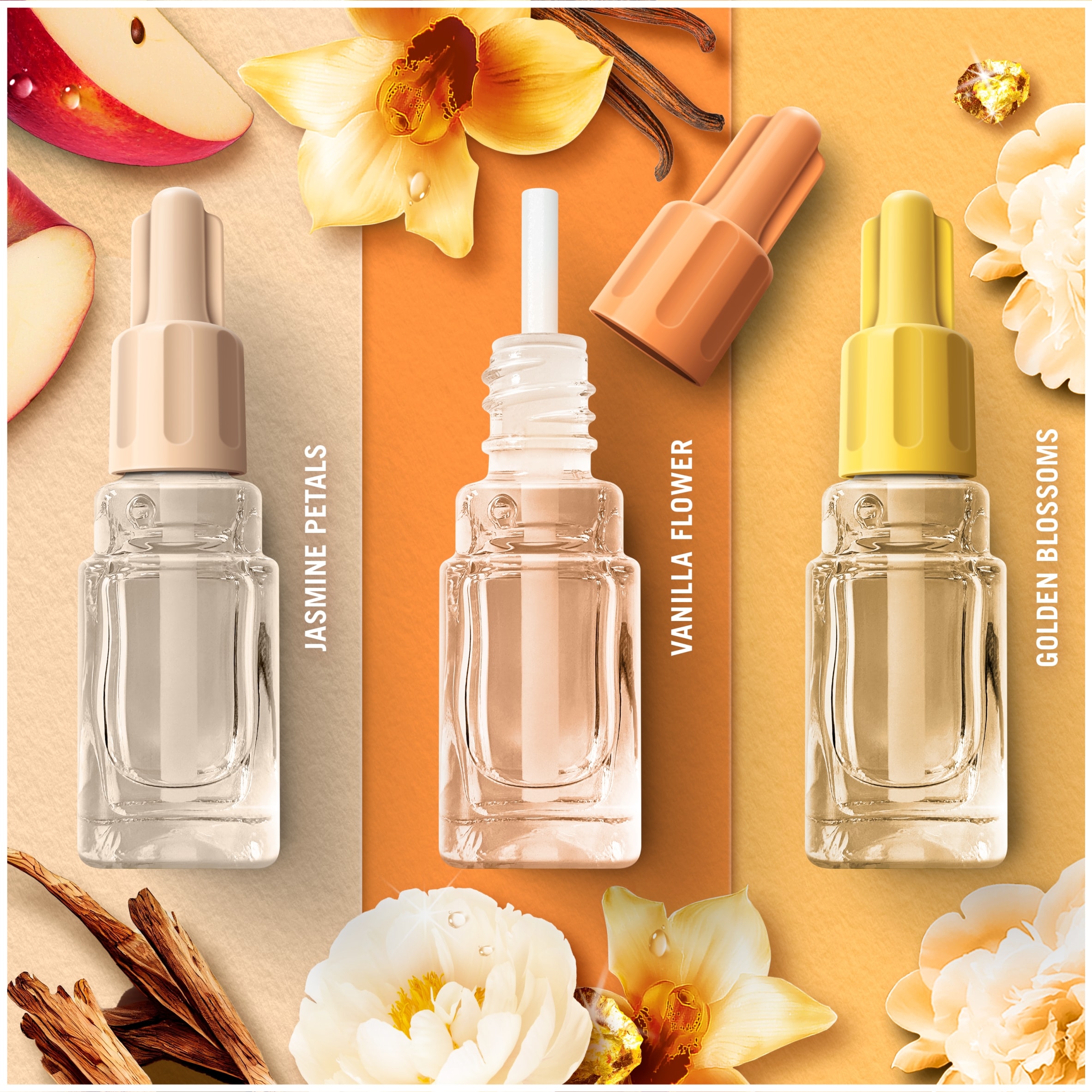 Febreze 3Volution Plug-In Air Freshener Refill - Gold Orchid 20ml thumbnail 3