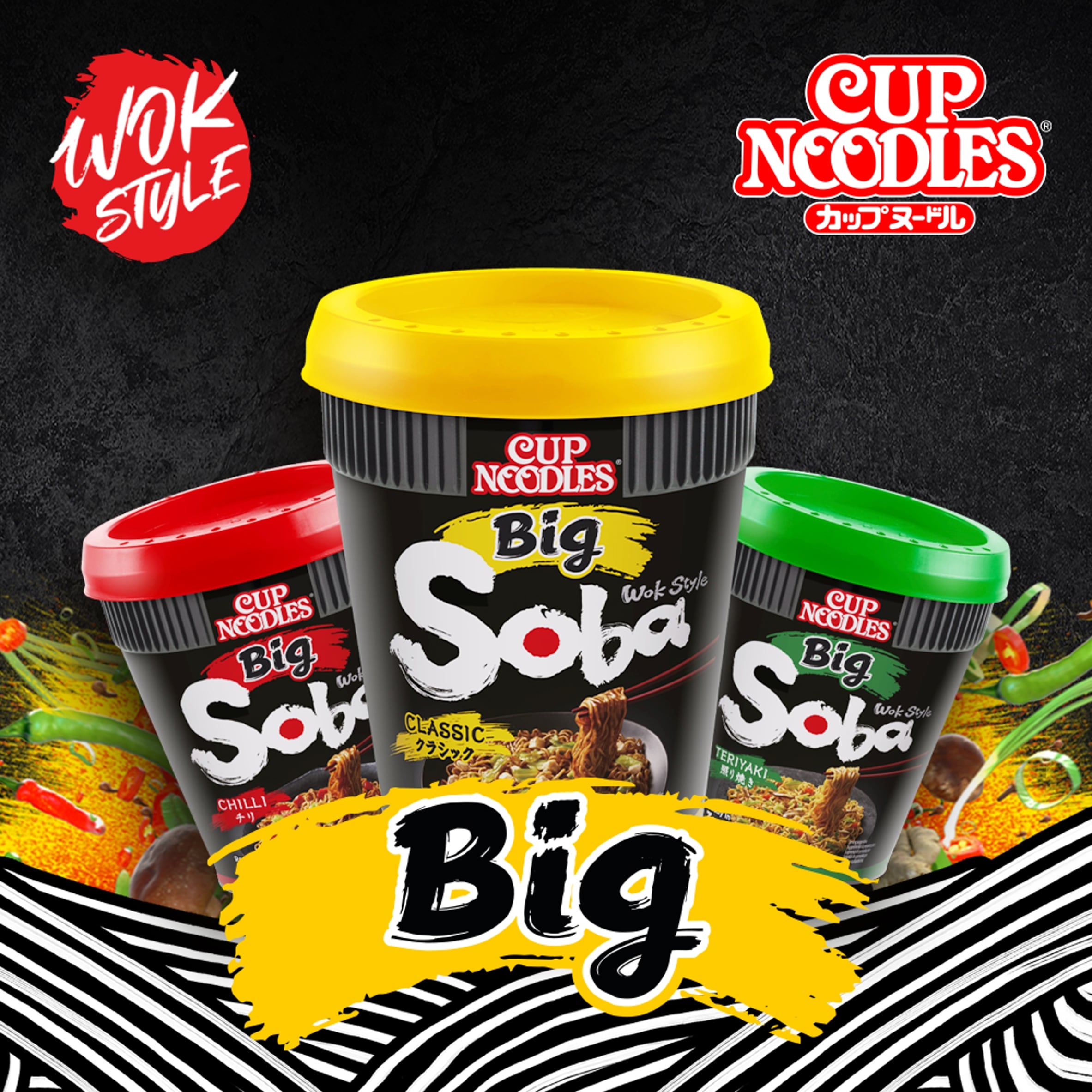 Cup Noodles Big Soba Wok Style Teriyaki 113g thumbnail 5
