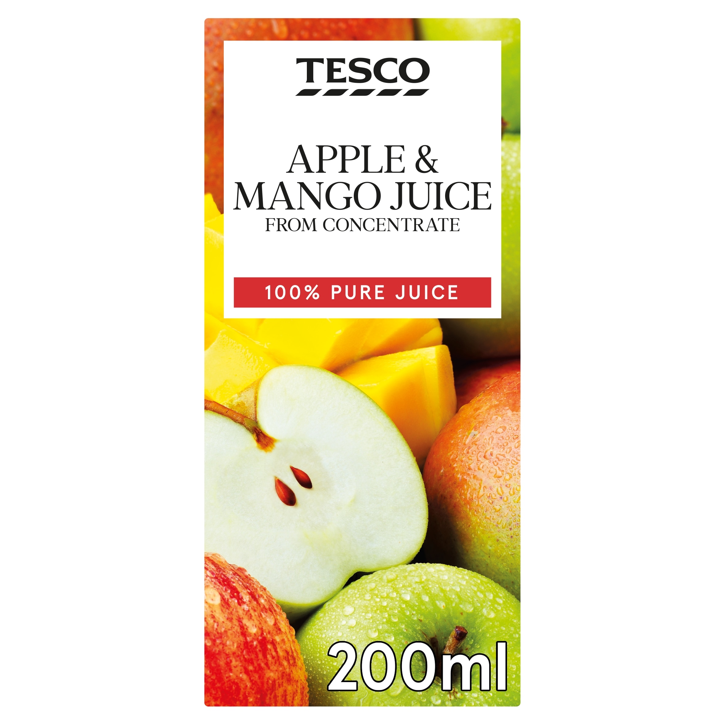 Tesco Apple & Mango Juice From Concentrate 200Ml
