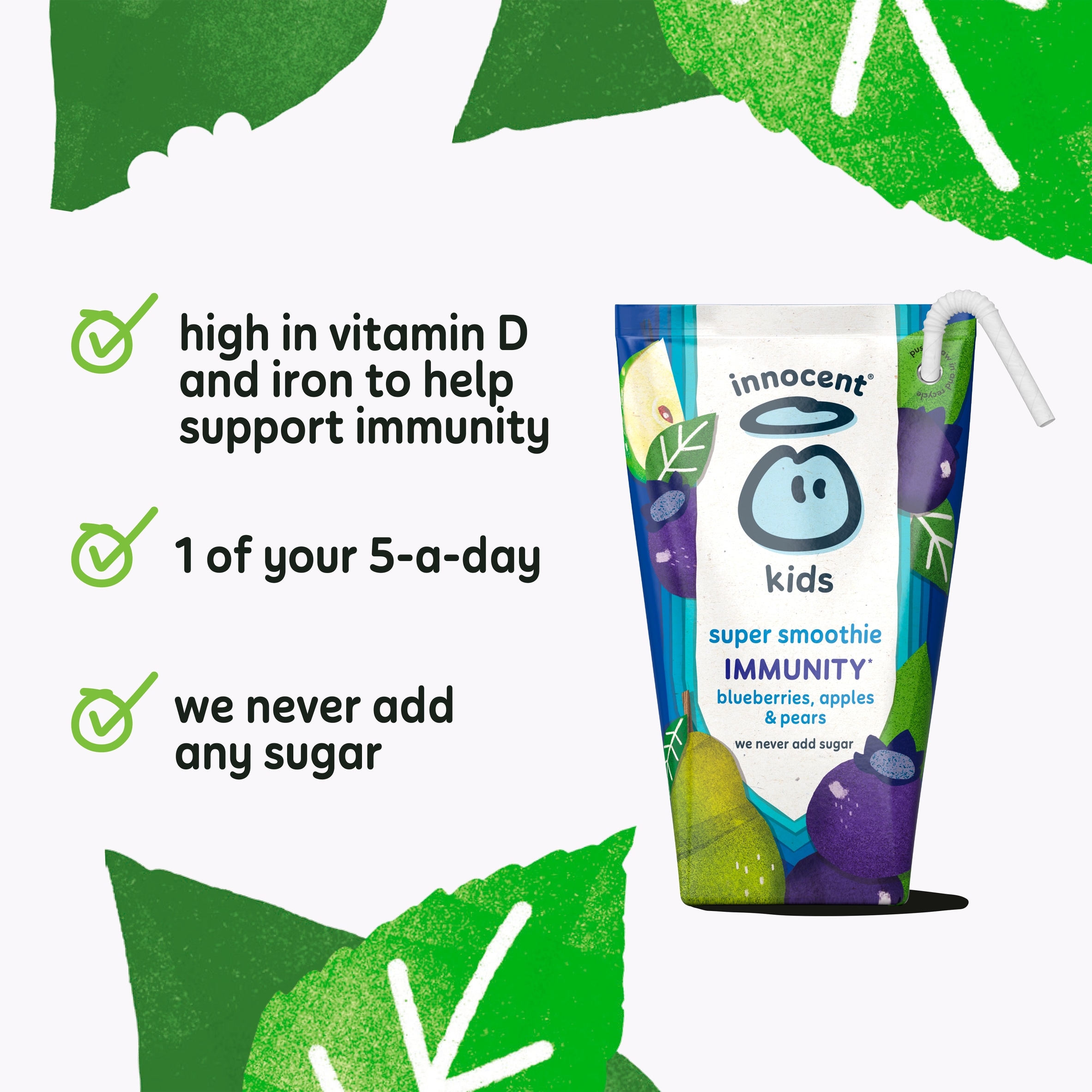 Innocent Kids Super Smoothie Blueberry 4X150ml thumbnail 2