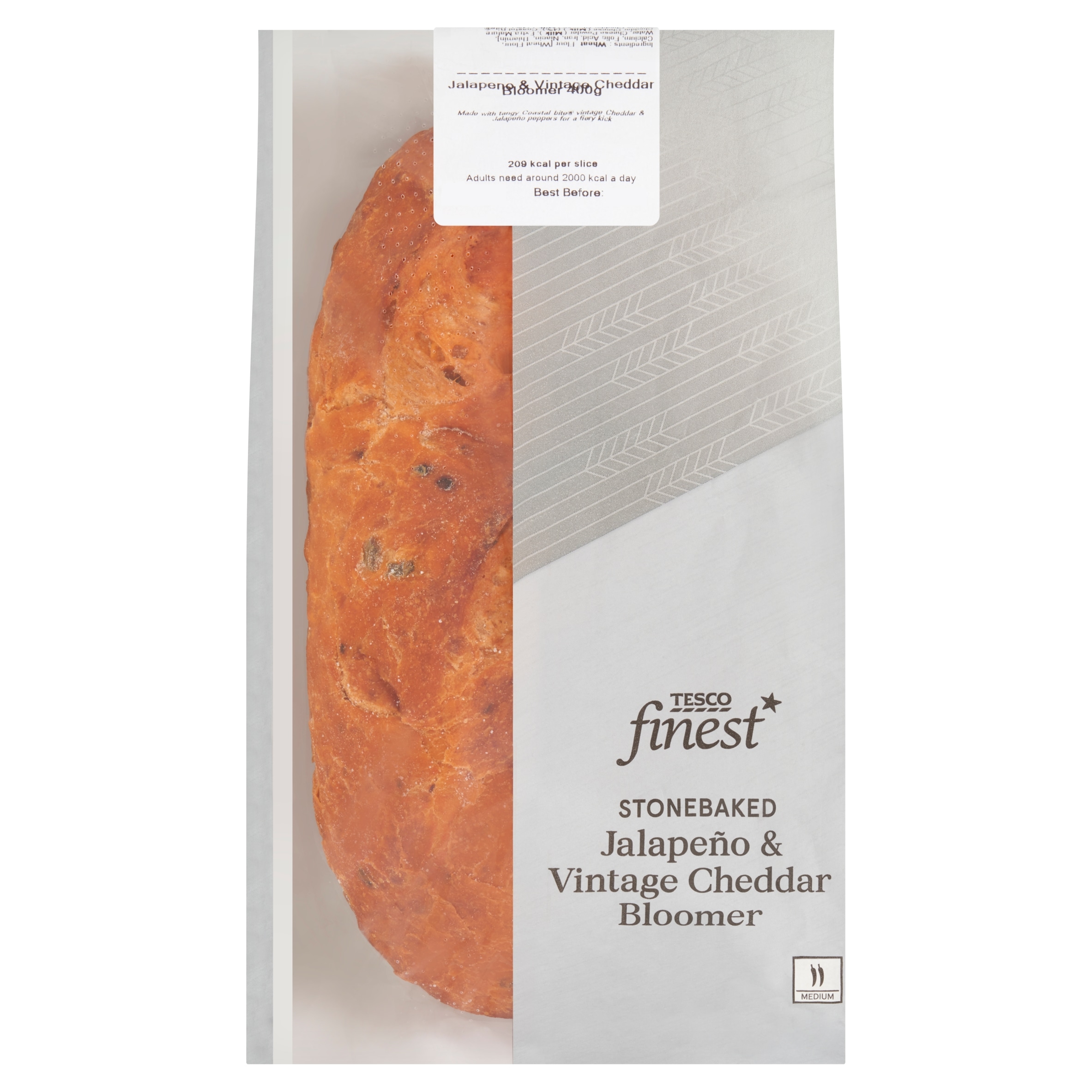 Tesco Finest Jalapeno & Vintage Cheddar Bloomer 400G thumbnail 2