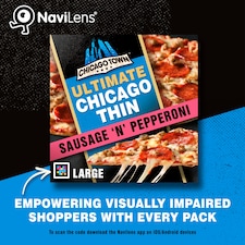 Chicago Town Ultimate Chicago Thin Sausage & Pepperoni Large Pizza thumbnail 3
