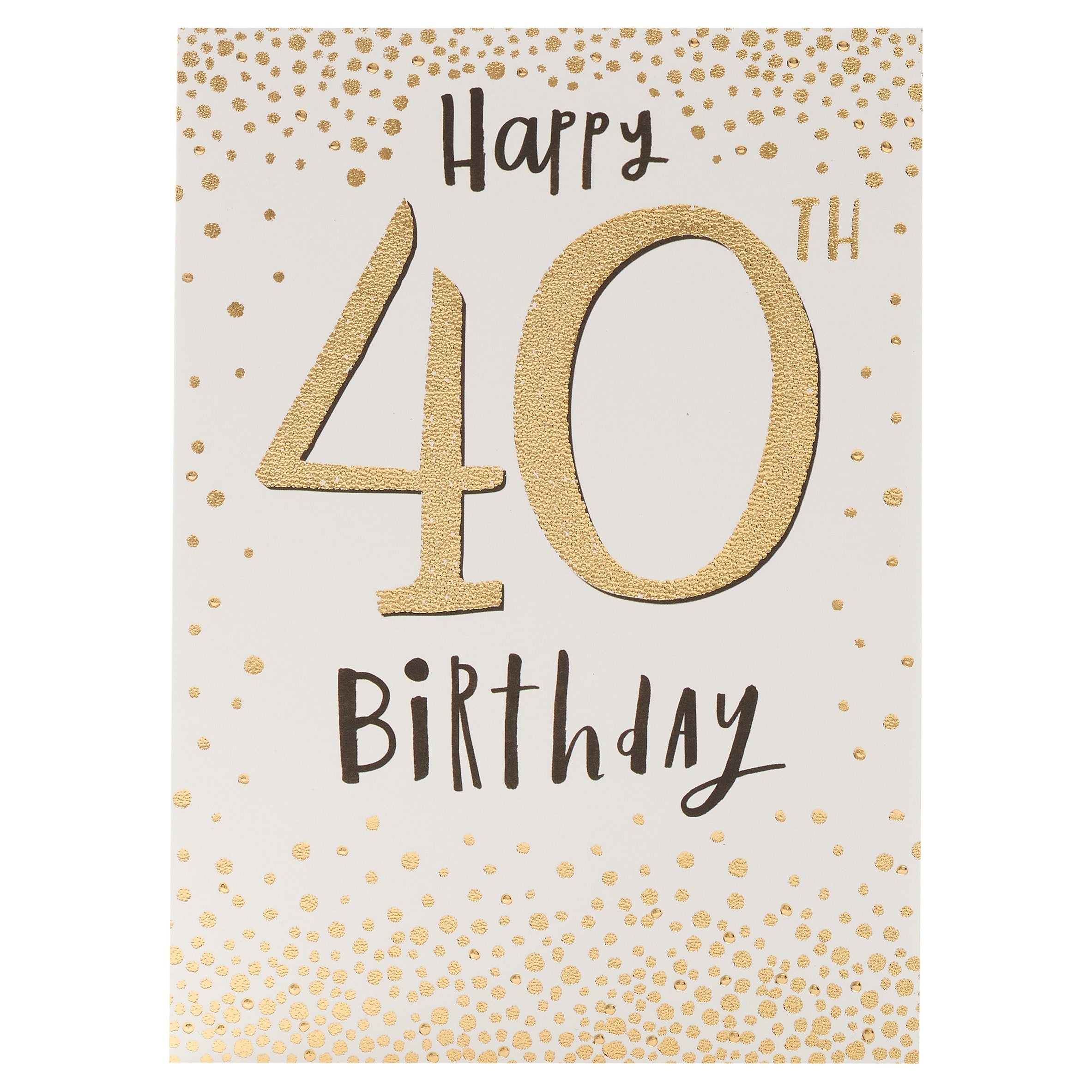 Inkdrops Birthday Card Happy 40Th Birthday
