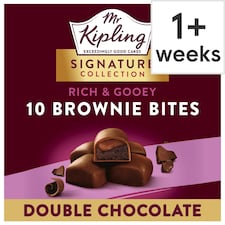 Mr Kipling Gooey Brownie Bites - Double Chocolate 10 Pack