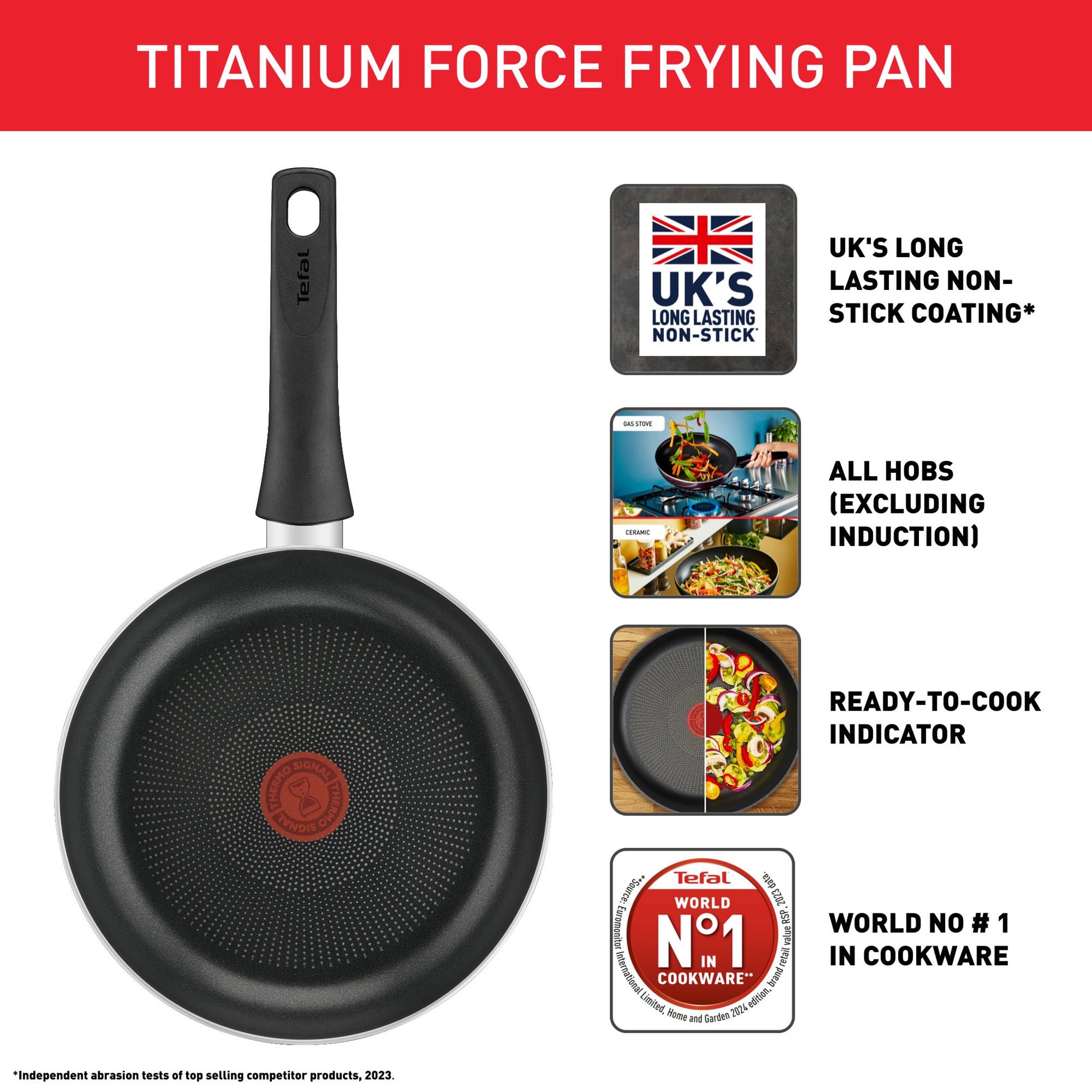 Tefal Titanium Force Frypan 24Cm thumbnail 2