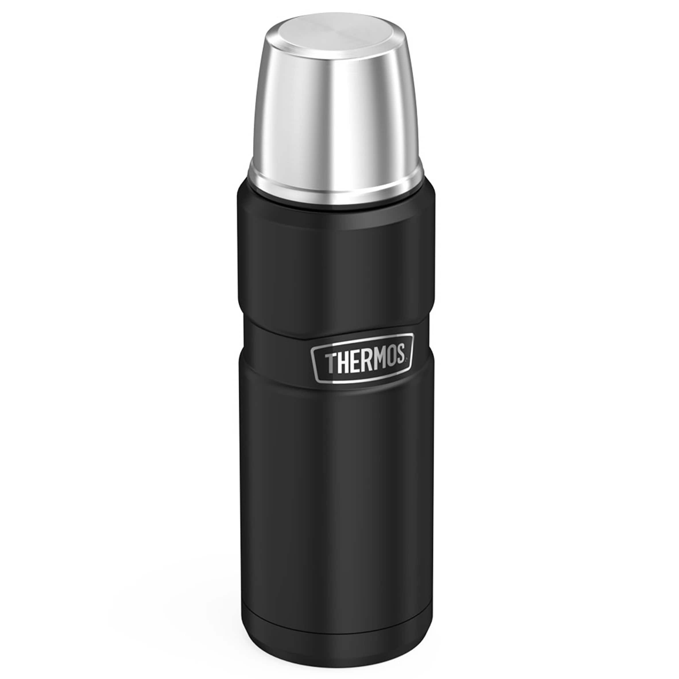 Thermos King Matte Black 470Ml Stainless Steel Flask thumbnail 2