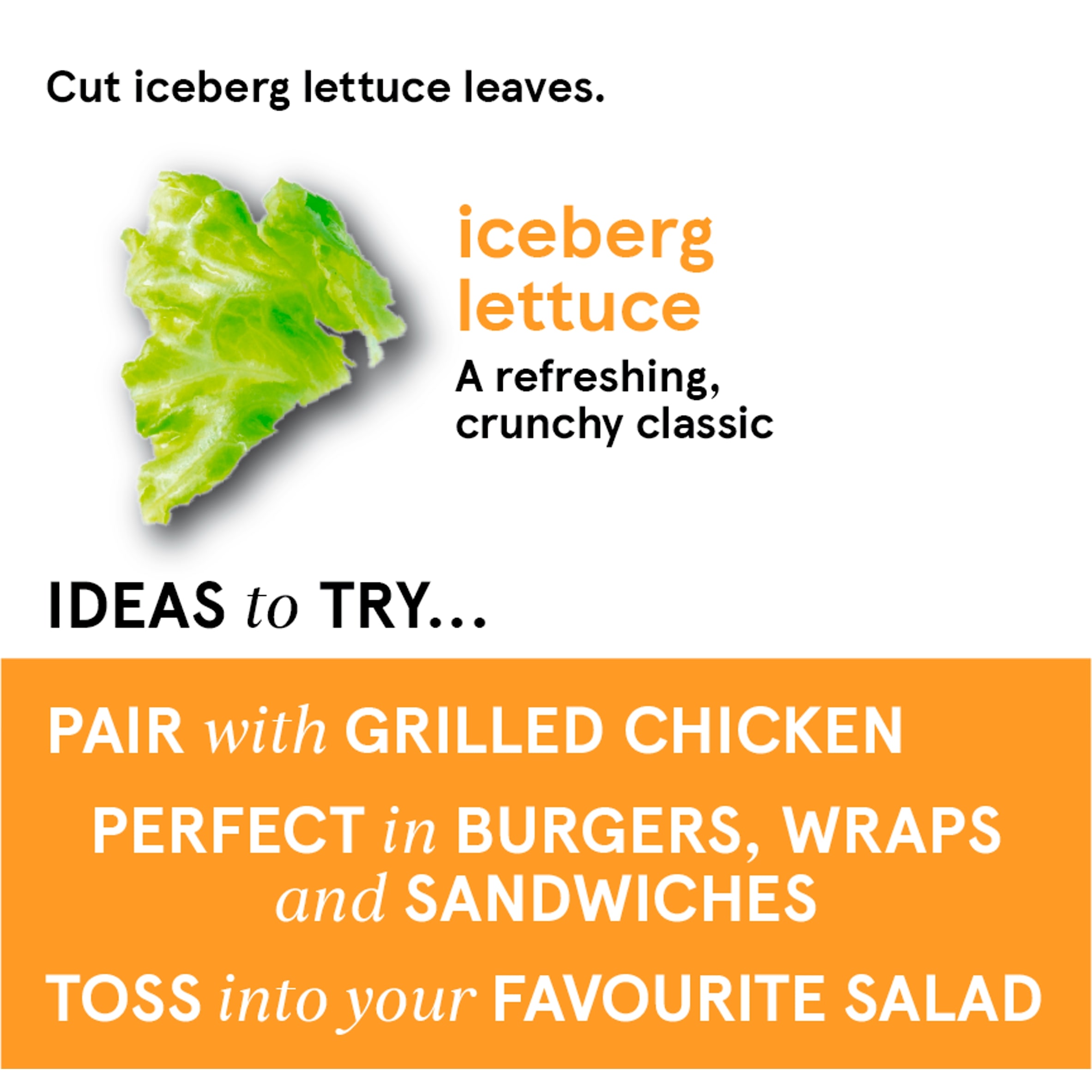 Tesco Iceberg Lettuce 200G thumbnail 2