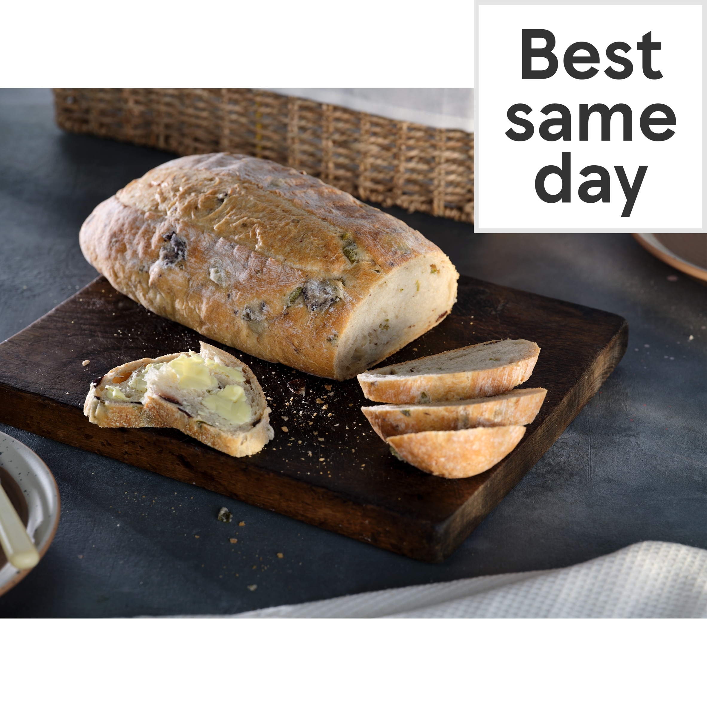 Tesco Finest Kalamata & Halkidiki Olive Batard 400G