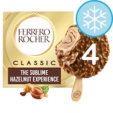 Ferrero Rocher Classic Ice Cream Sticks 4 X 70Ml
