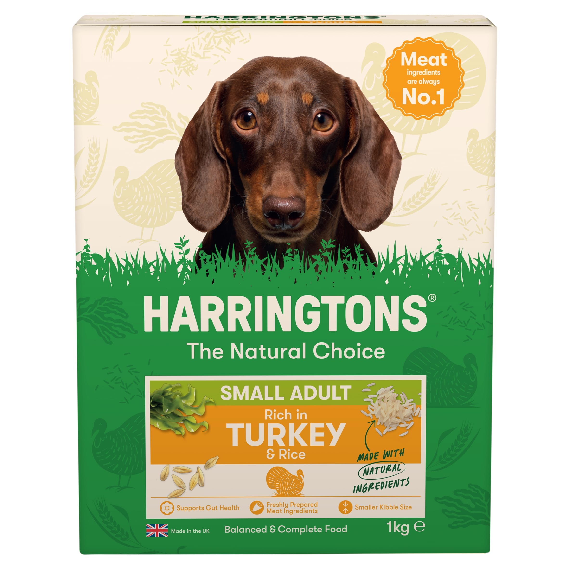 Harringtons Small Adult Dry Dog Food, Turkey & Rice