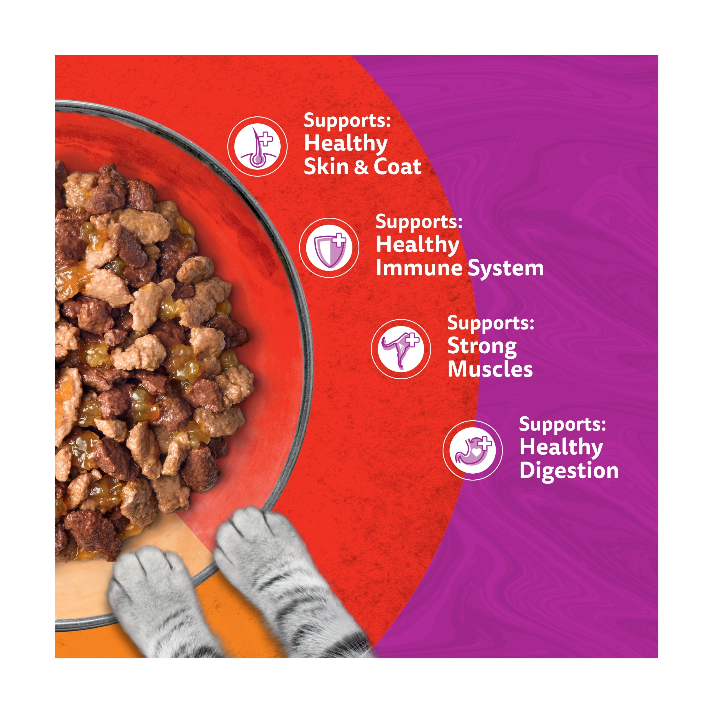 Whiskas Duo Meaty Combos Adult Cat Food Pouches in Jelly 12x85g thumbnail 3