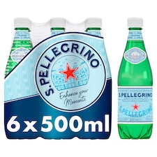 San Pellegrino Sparkling Natural Mineral Water 6x500ml
