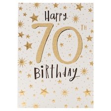 Inkdrops Birthday Card Happy 70Th Birthday
