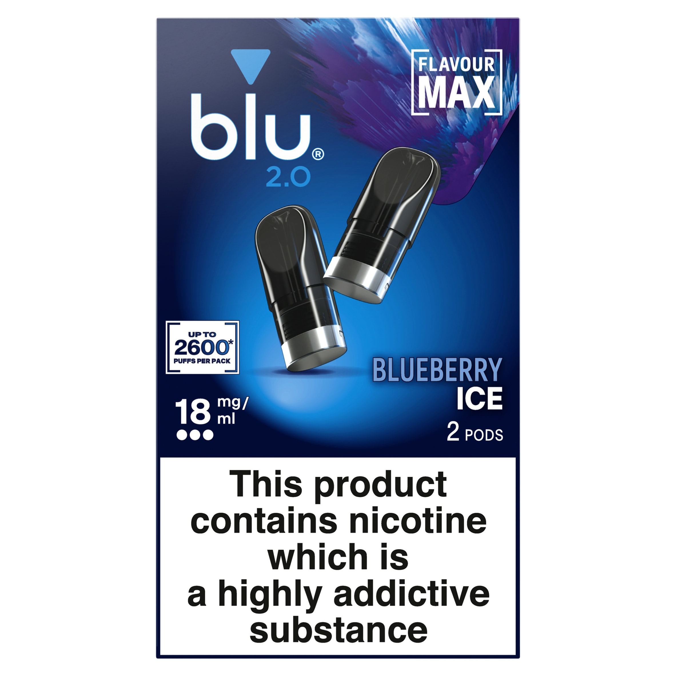 blu 2.0 Blueberry Ice Vape Pods 18mg/ml