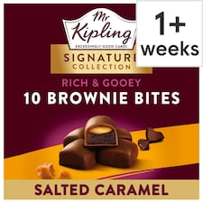 Mr Kipling Gooey Brownie Bites - Salted Caramel 10 Pack