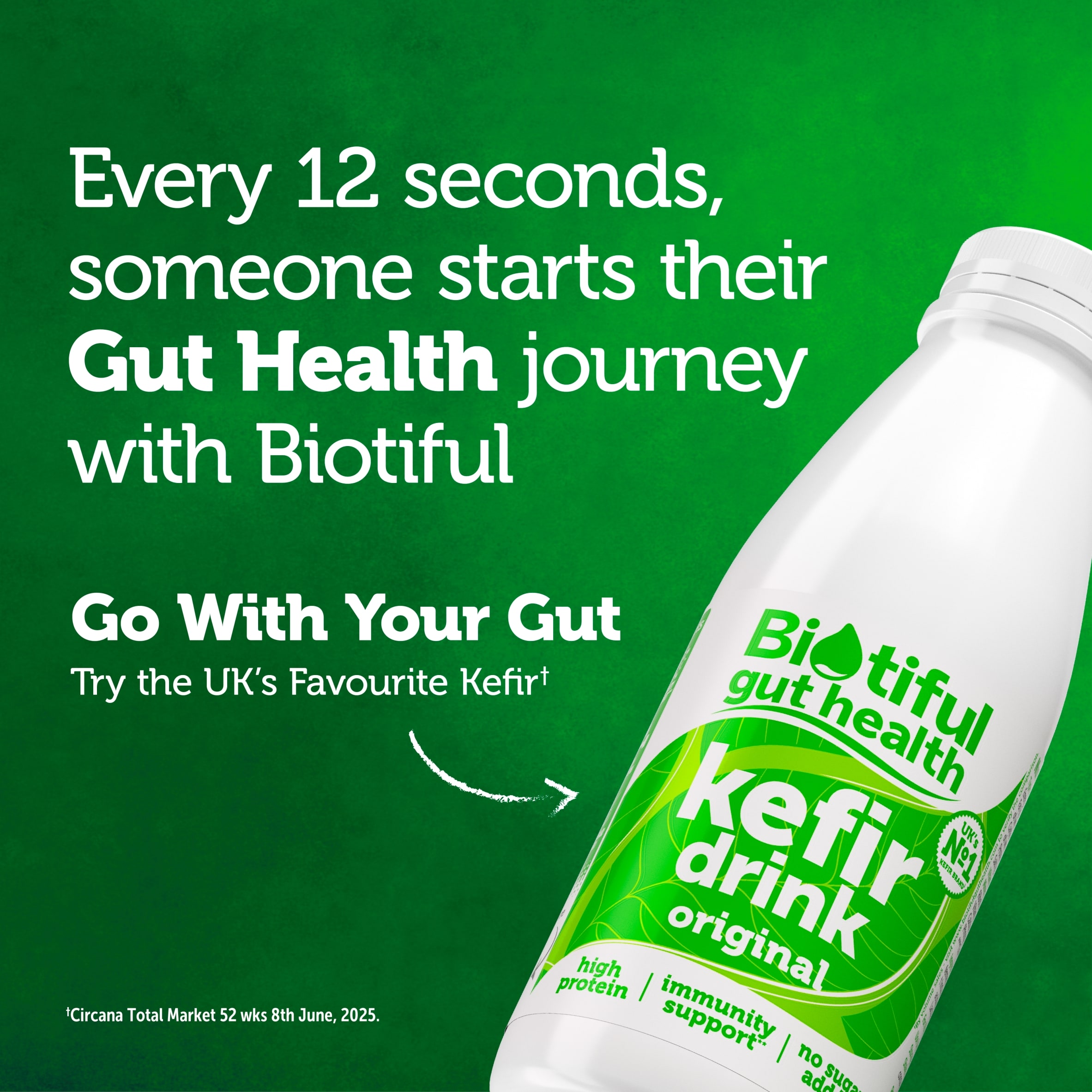 Biotiful Gut Health Kefir Protein Yogurt Original 250g thumbnail 4