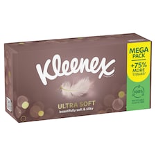 Kleenex Ultra Soft Tissues MEGA Box 75% more tissues 112 Sheets thumbnail 2