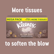 Kleenex Ultra Soft Tissues MEGA Box 75% more tissues 112 Sheets thumbnail 3