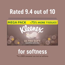 Kleenex Ultra Soft Tissues MEGA Box 75% more tissues 112 Sheets thumbnail 4