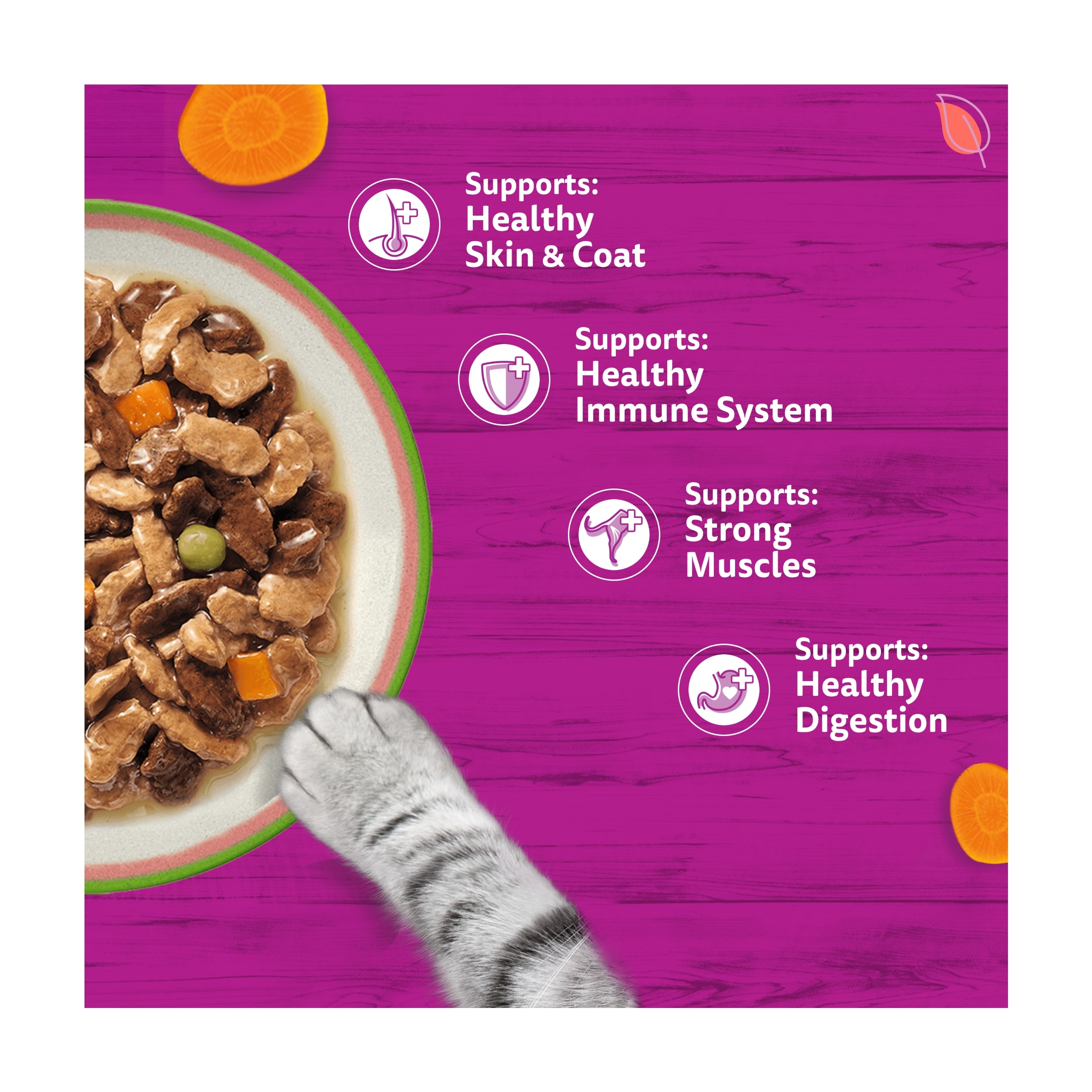 Whiskas Tasty Mix Chef's Choice Adult Wet Cat Food Pouches Gravy 40x85g thumbnail 3