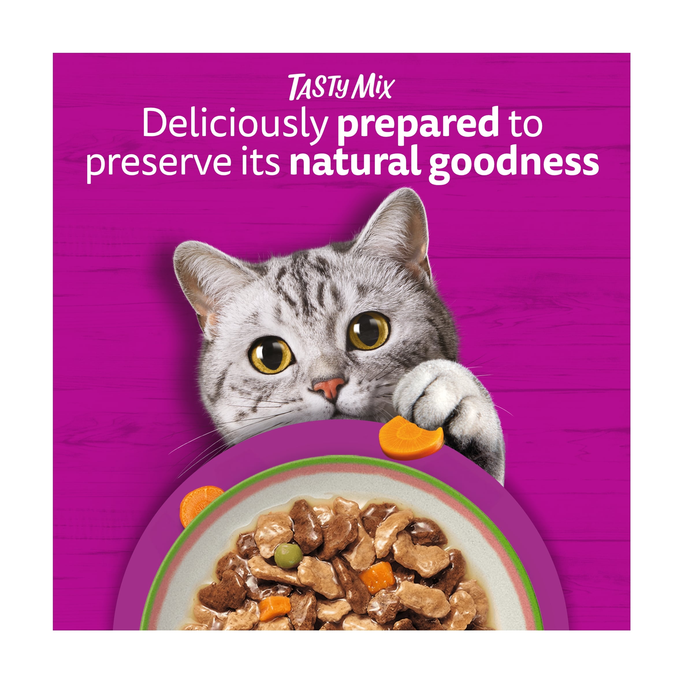 Whiskas Tasty Mix Chef's Choice Adult Wet Cat Food Pouches Gravy 40x85g thumbnail 4