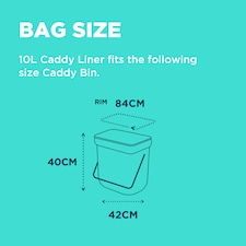 Beast Drawstring 10L Compostable Caddy Liners 16S thumbnail 3