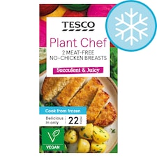 Tesco Plant Chef 2 Meat Free No-Chicken Breasts 180G