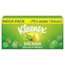 Kleenex Balsam Tissues MEGA Box 75% more tissues 112 Sheets